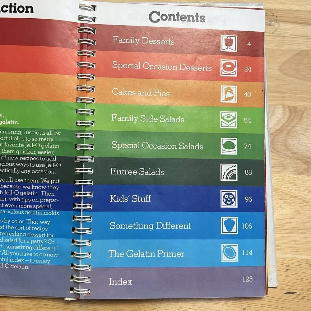 Vintage 1981 Joys Of JELLO Cookbook Loads of Recipes General Foods Spiral Bound